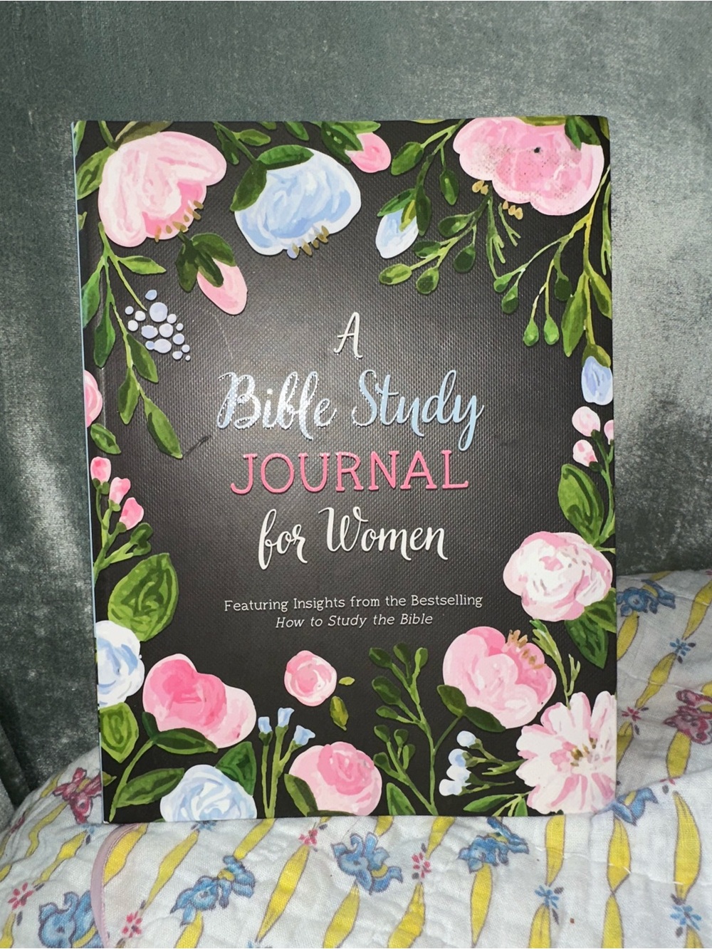 Bible Study Journal for Women - Floral Pink & Green Cover